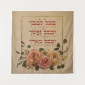 Shema Israel Prayer Quote - Hebreeuws & Engels Wandkleed (Voorkant)