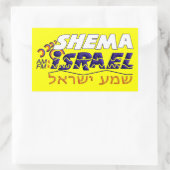 Shema Israel Rechthoekige Sticker (Tas)