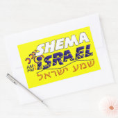 Shema Israel Rechthoekige Sticker (Envelop)