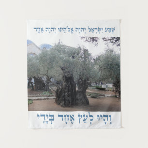 Shema Olijfboomwand Wandkleed