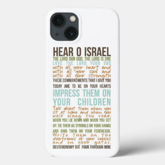 Shema prière iPhone 13 coque