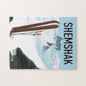 Shemshak Iran ski-poster. Legpuzzel (Horizontaal)