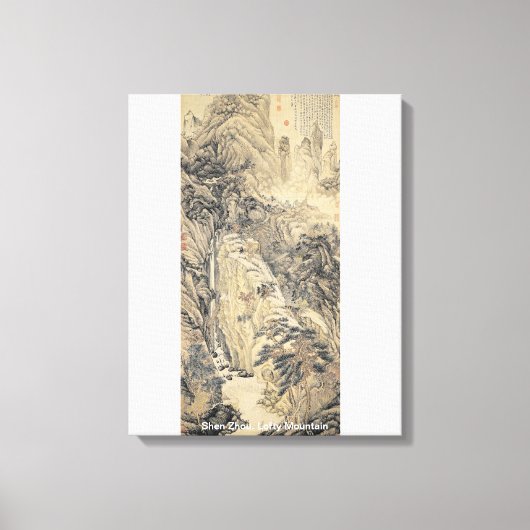 Shen Zhou / Lofty Mountain / Canvas Afdruk (Voorkant)