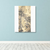 Shen Zhou / Lofty Mountain / Canvas Afdruk (Insitu (Houten vloer))