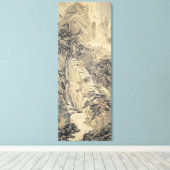 Shen Zhou / Lofty Mountain / Canvas Afdruk (Insitu (Houten vloer))