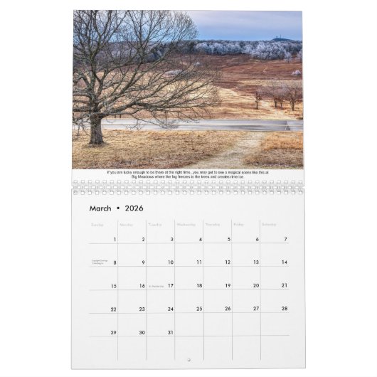 Shenandoah À Travers Le Calendrier Des Lentilles (Mar 2026)