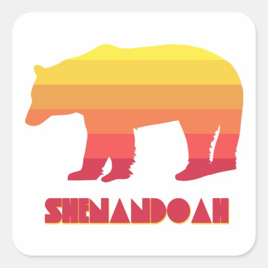 Shenandoah Beer Vierkante Sticker (Voorkant)