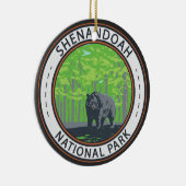 Shenandoah National Park Black Beer Circle Keramisch Ornament (Rechts)