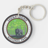 Shenandoah National Park Black Beer Circle Sleutelhanger (Achterkant)