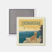 Shenandoah National Park | Deer Magneet (Voorkant / Achterkant)
