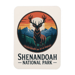Shenandoah National Park herten embleem Magneet