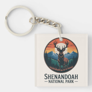 Shenandoah National Park herten embleem Sleutelhanger