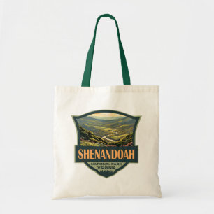 Shenandoah National Park Illustratie Reizen Retro Tote Bag