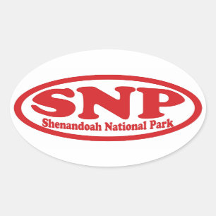 Shenandoah National Park rode ovale sticker