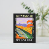 Shenandoah National Park Skyline Drive Distress Briefkaart (Staand voorkant)