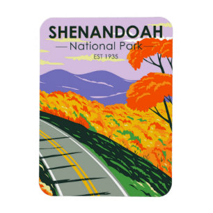 Shenandoah National Park Skyline Drive Virginia Magneet