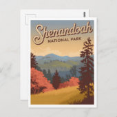 Shenandoah National Park Vintage Briefkaart (Voorkant / Achterkant)