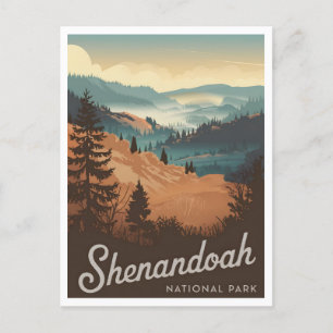 Shenandoah National Park Vintage Briefkaart