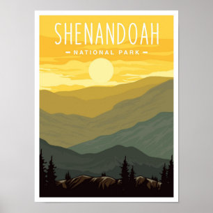 Shenandoah National Park Virginia USA Reizen Poster