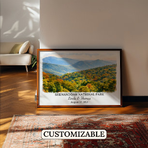 Shenandoah National Park Virginia, waterverf Poster