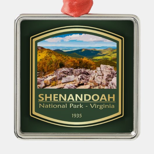 Shenandoah NP (PF1) Metalen Ornament (Voorkant)