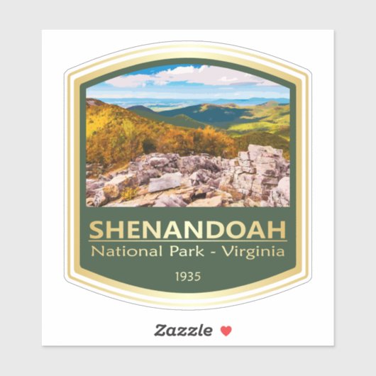 Shenandoah NP (PF1) Sticker (Vel)