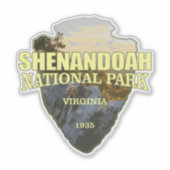 Shenandoah NP (pijlpunt) Sticker (Voorkant)