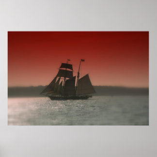 Shenandoah Red sky Poster