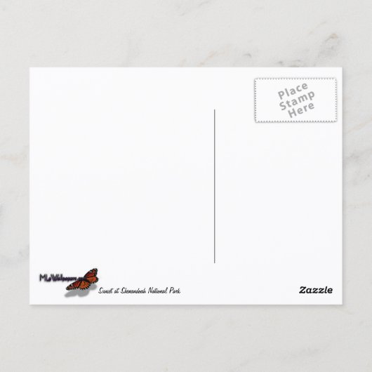 Shenandoah Sunset Nationaal Park Landschap Briefkaart (Achterkant)