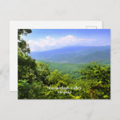 Shenandoah Valley, Virginia Briefkaart (Voorkant / Achterkant)