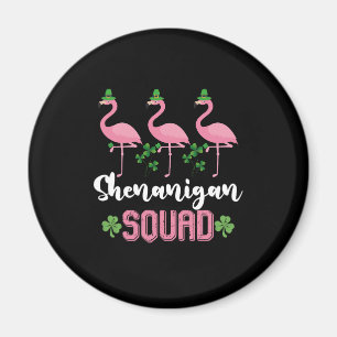 Shenanigan Squad Flamingo Kabouter St Patrick's  Magneet