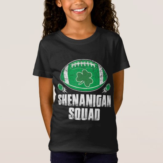 Shenanigan Squad St. Patricks Day Funny American F T-shirt (Voorkant)