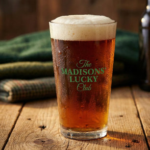 Shenanigan St. Patrick Familie Naam Glas