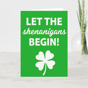 Shenanigans Begin Groot Kaart