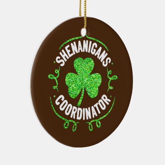 Shenanigans Coordinator Matching Teacher St Keramisch Ornament (Rechts)