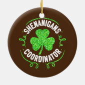 Shenanigans Coordinator Matching Teacher St Keramisch Ornament (Achterkant)