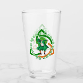 Shenanigans-coördinator op patricks day glas