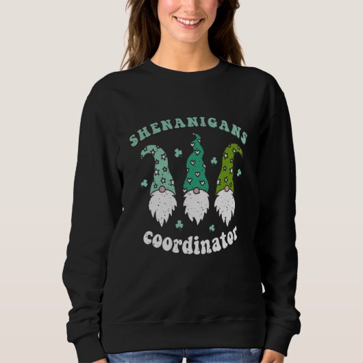 Shenanigans Coordinator Retro St Patricku2019s Day Trui (Voorkant)