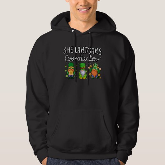 Shenanigans Coordinator Women Men St Patrick's Day Hoodie (Voorkant)