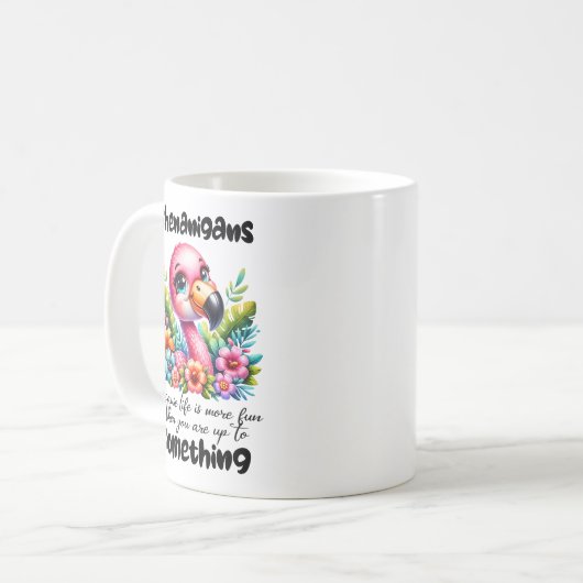 Shenanigans Flamant rose Mug (Devant gauche)