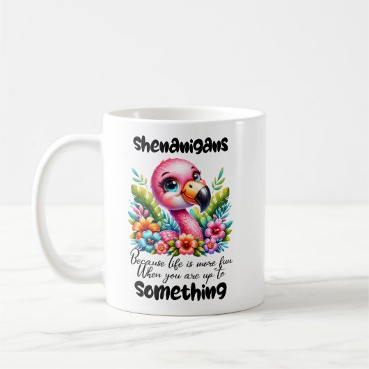 Shenanigans Flamant rose Mug (Gauche)