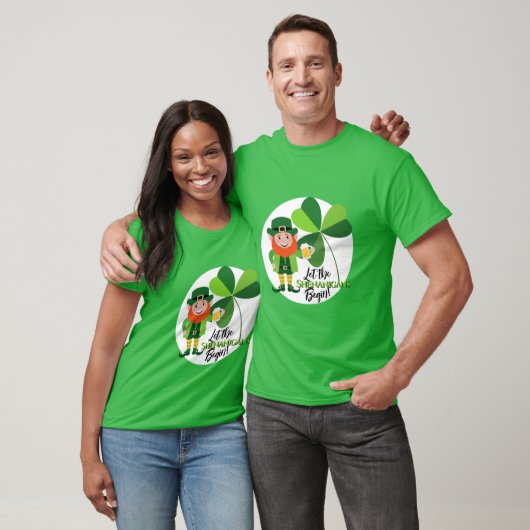 Shenanigans Leprechaun Shamrock St Patrick's Day T-shirt (Unisex)