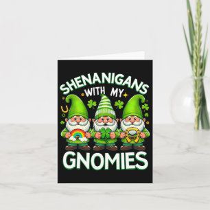 Shenanigans met mijn gnomen St Patricks Day Gnomen Kaart