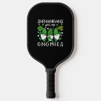 Shenanigans met mijn Gnomies St. Patrick's Day Gno Pickleball Paddle