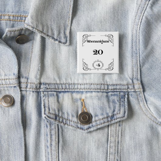Shenanigans Pin Vierkante Button 5,1 Cm (In situ)