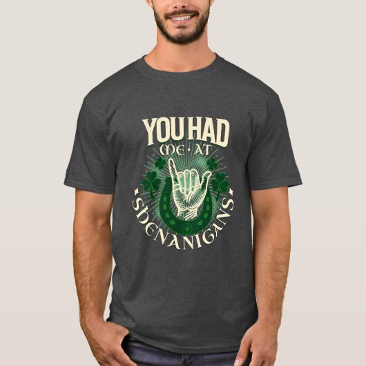 Shenanigans Punny St. Patrick's Day T-shirt (Voorkant)