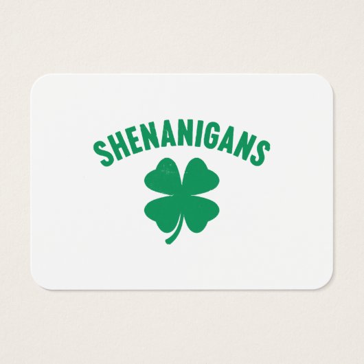 Shenanigans Shamrock Saint Patrick's Day Rétro (Devant)