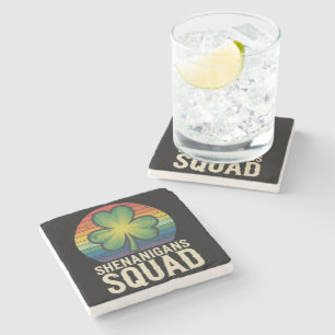 Shenanigans Squad bijpassende St Patricks Day-groe Stenen Onderzetter