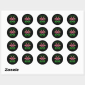 Shenanigans Squad Flamingo St Patrick's Day Ronde Sticker (Vel)