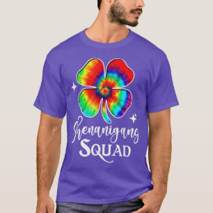 Shenanigans Squad Funny Irish Tie Dye St Patrick's T-shirt